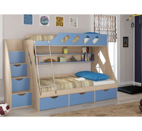 Детская мебель Дельта: двухъярусная, угловая, кровать с антресолью Дельта («Формула Мебели») 